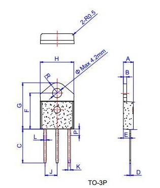 TO-3P封裝結(jié)構(gòu)與引腳圖