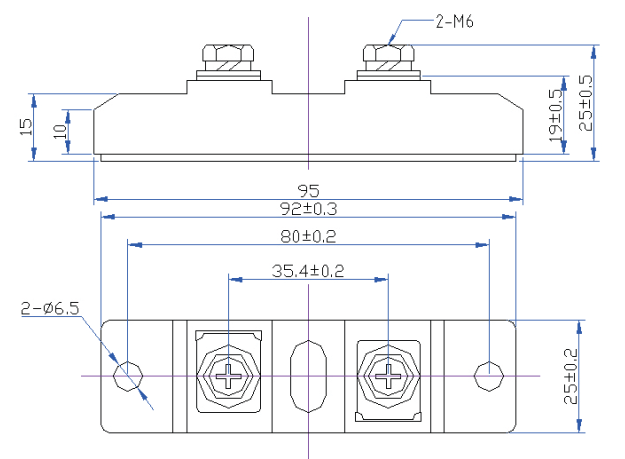 HFB400DK12封裝結(jié)構(gòu)與尺寸圖