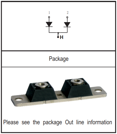 100V/600A肖特基二極管