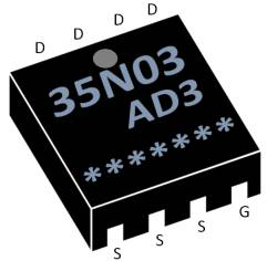 N溝道增強型35A/30V MOSFET