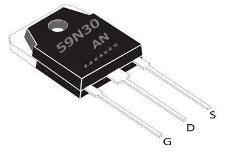 N溝道增強型59A/300V MOSFET