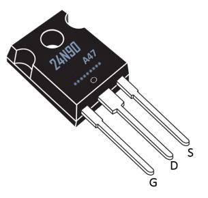 N溝道增強(qiáng)型24A/900V MOSFET