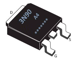 N溝道增強(qiáng)型高壓900V3A MOSFET