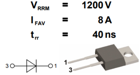 1200V8A快恢復(fù)二極管